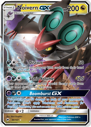 Noivern-GX, representing Noivern