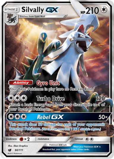 Silvally-GX, representing Silvally