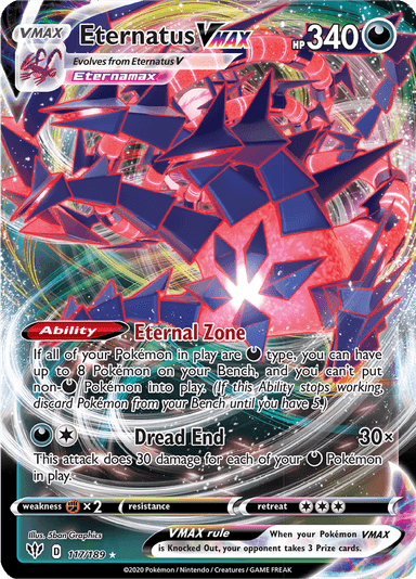 Eternatus VMAX, representing Eternatus VMAX