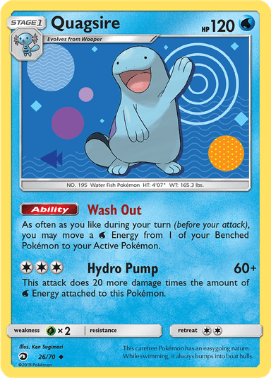 Quagsire, representing Quagsire