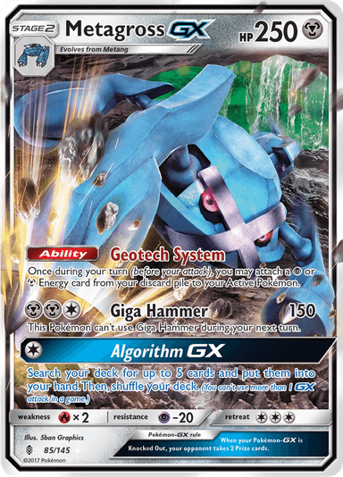 Metagross-GX, representing Metagross-GX