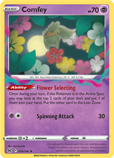 Comfey, representing Lost Zone Box