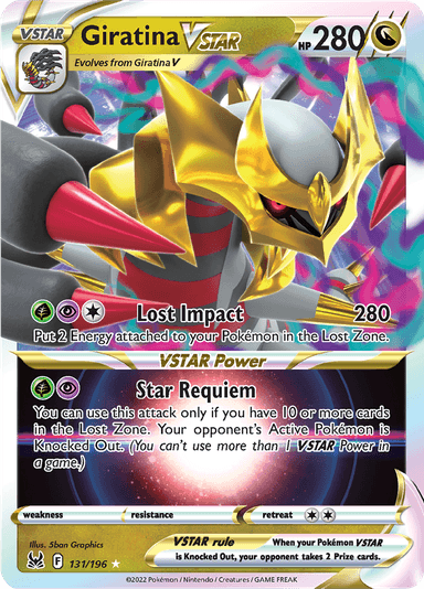 Giratina VSTAR, representing Giratina VSTAR