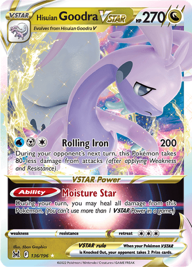 Hisuian Goodra VSTAR, representing Hisuian Goodra