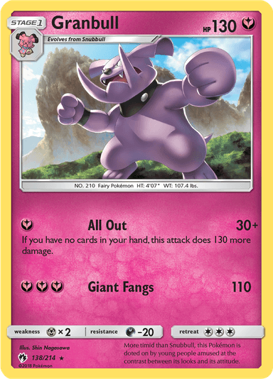 Granbull, representing Granbull