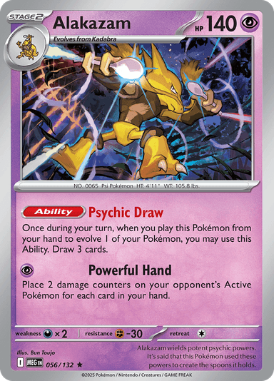 Alakazam, representing Alakazam