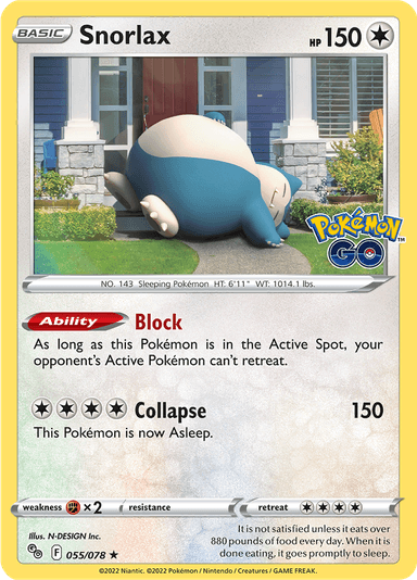 Snorlax, representing Snorlax Stall