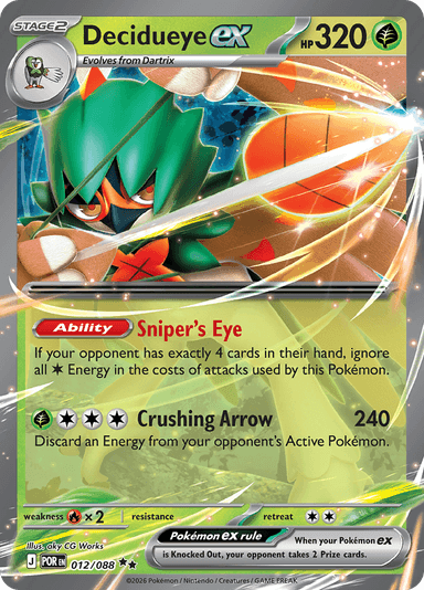 Decidueye ex, representing Decidueye ex