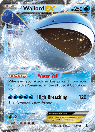 Wailord-EX, representing Wall Stall