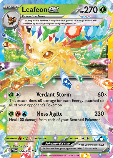 Leafeon ex, representing Leafeon ex