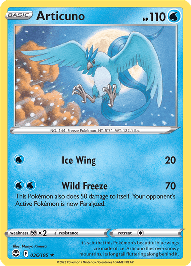 Articuno, representing Articuno