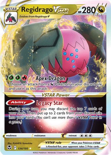 Regidrago VSTAR, representing Regidrago VSTAR