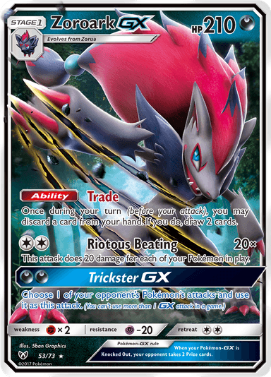 Zoroark-GX, representing Zoroark-GX