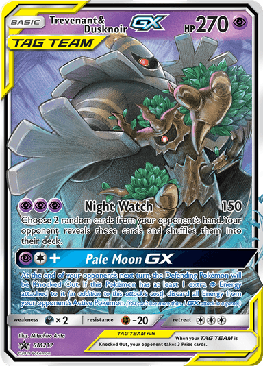 Trevenant & Dusknoir-GX, representing Trevenant & Dusknoir