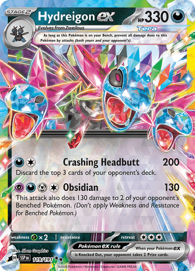 Hydreigon ex, representing Hydreigon