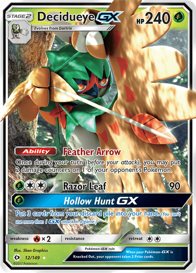 Decidueye-GX, representing Decidueye-GX
