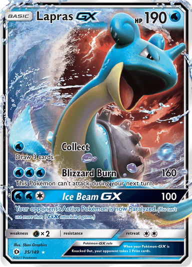 Lapras-GX, representing Lapras