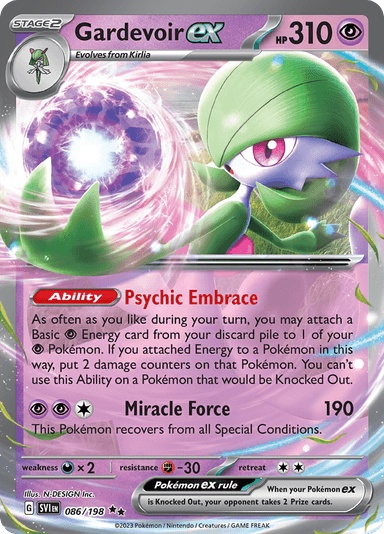 Gardevoir ex, representing Gardevoir ex