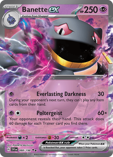 Banette ex, representing Banette