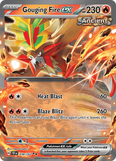 Gouging Fire ex, representing Gouging Fire ex