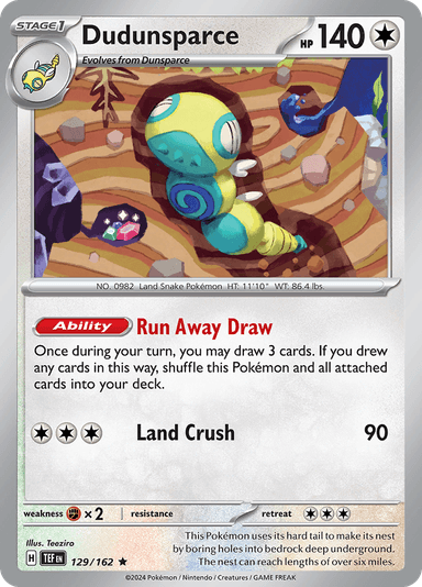 Dudunsparce, representing Dudunsparce Control