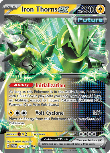 Iron Thorns ex, representing Iron Thorns