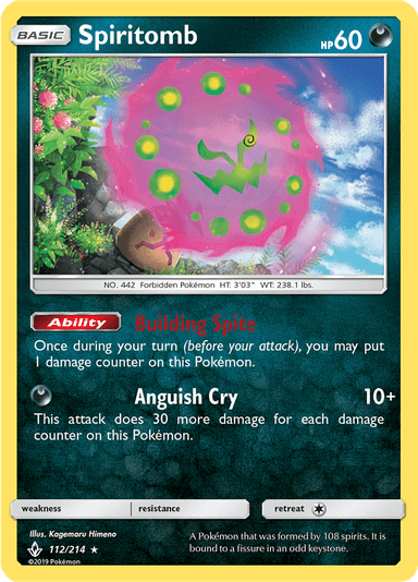 Spiritomb, representing Spiritomb