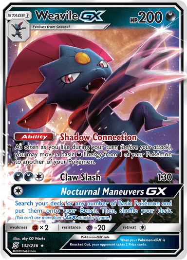 Weavile-GX, representing Weavile Dark Box