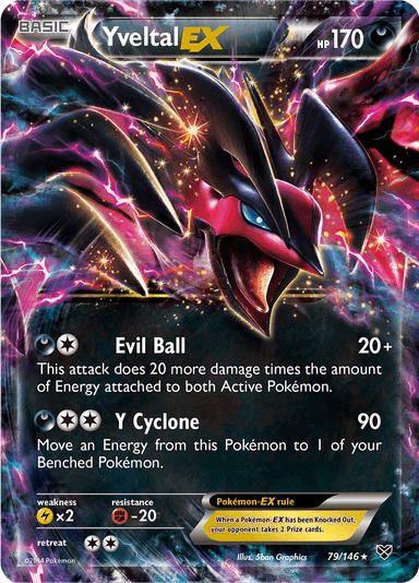 Yveltal-EX, representing Yveltal-EX