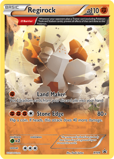 Regirock, representing Regirock