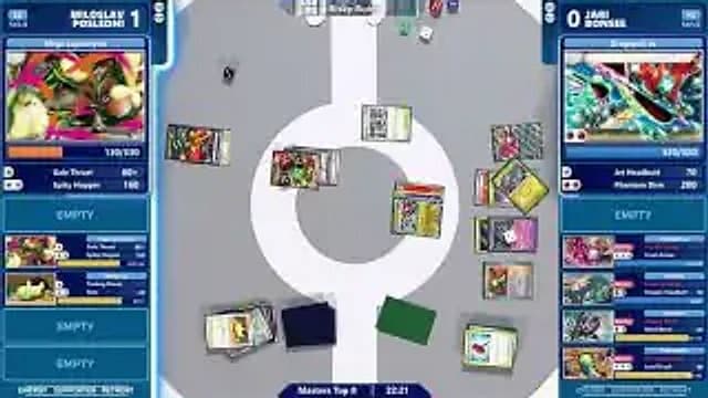 Clean match-start frame for Jari Bonsee versus miloslav posledni