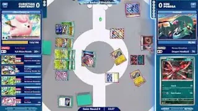 Clean match-start frame for Christian Fontenot versus Kim Pobega