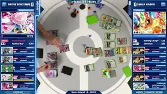 Clean match-start frame for Brent Tonisson versus Emma Hagen