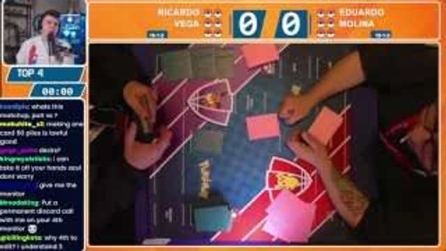 Clean match-start frame for Eduardo Molina versus Ricardo Vega