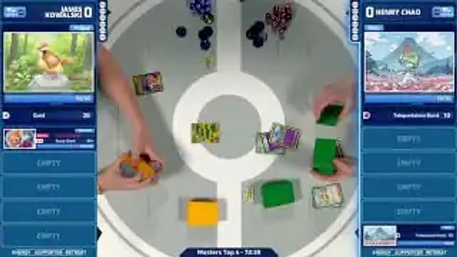Clean match-start frame for James Kowalski versus Henry Chao