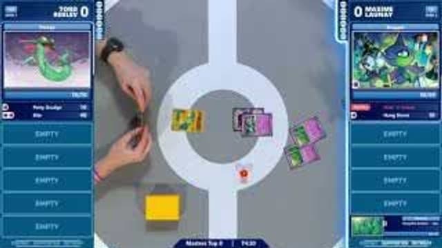Clean match-start frame for Tord Reklev versus Maxime Launay