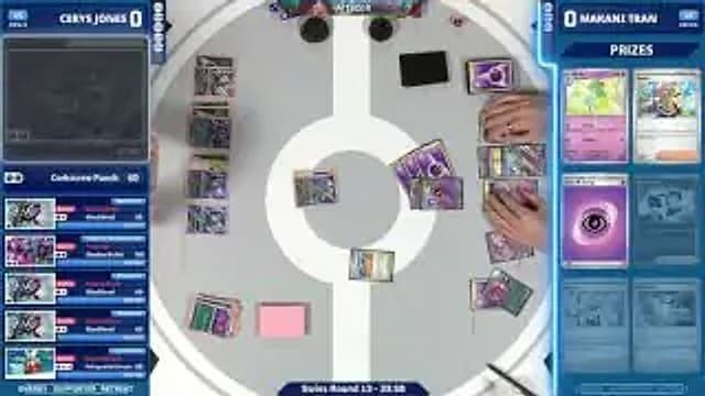 Clean match-start frame for Cerys Jones versus Makani Tran