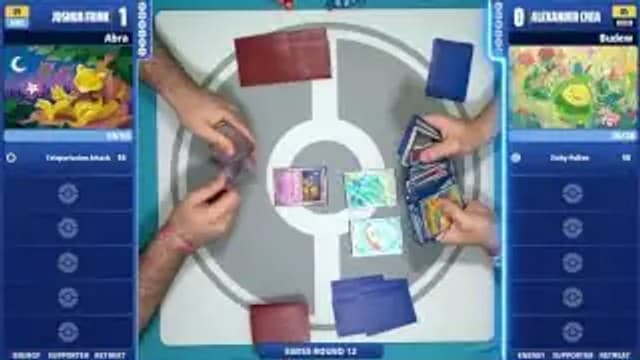 Clean match-start frame for Alexander Chea versus Joshua Frink