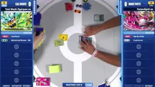 Clean match-start frame for Rohit Potti versus Cali White