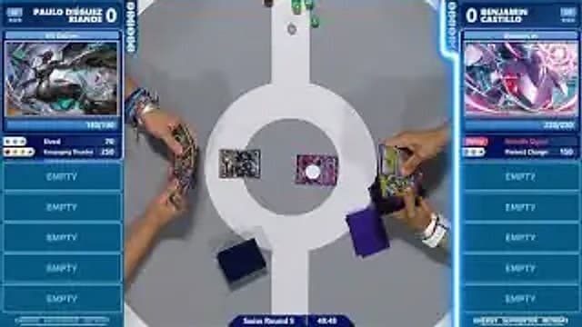 Clean match-start frame for Paulo Diéguez Riande versus Benjamin Castillo
