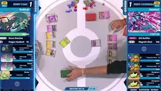 Clean match-start frame for Henry Chao versus Diego Cassiraga