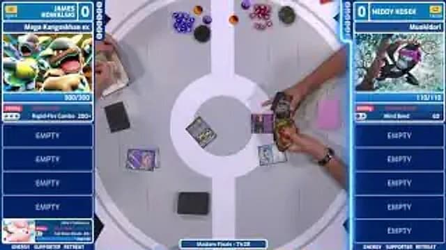 Clean match-start frame for James Kowalski versus Neddy Kosek