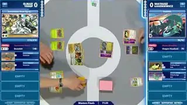 Clean match-start frame for Elmar Tresp versus Mateusz Łaszkiewicz