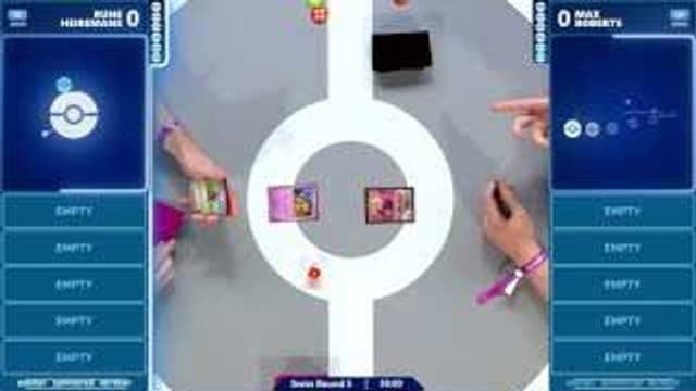 Clean match-start frame for Rune Heiremans versus Max Roberts