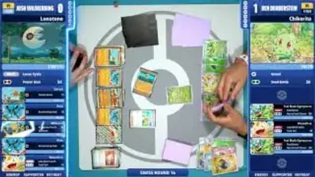 Clean match-start frame for Ben Dobberstein versus Josh Wilmerding
