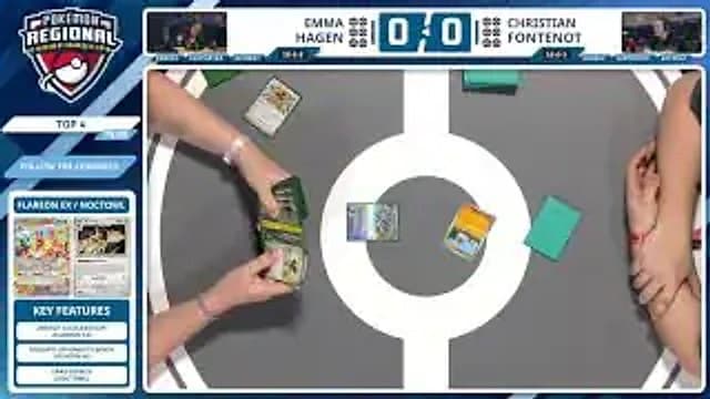 Clean match-start frame for Emma Hagen versus Christian Fontenot