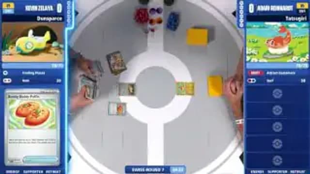 Clean match-start frame for Kevin Zelaya versus Adam Reinhardt