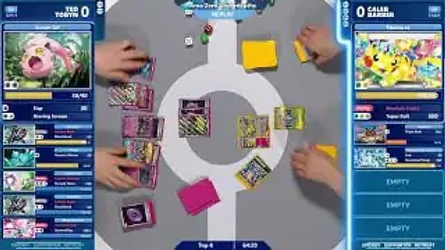 Clean match-start frame for Ted Tobyn versus Caleb Barber