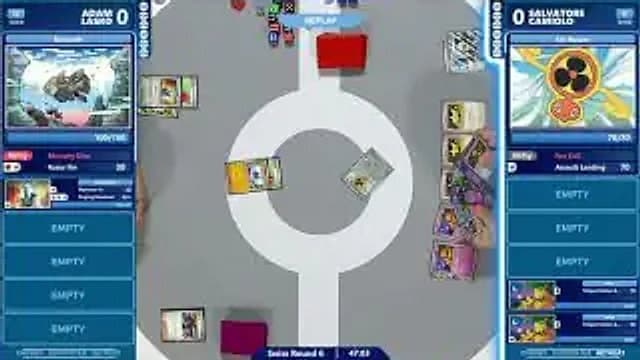 Clean match-start frame for Adam Lásko versus Salvatore Camiolo