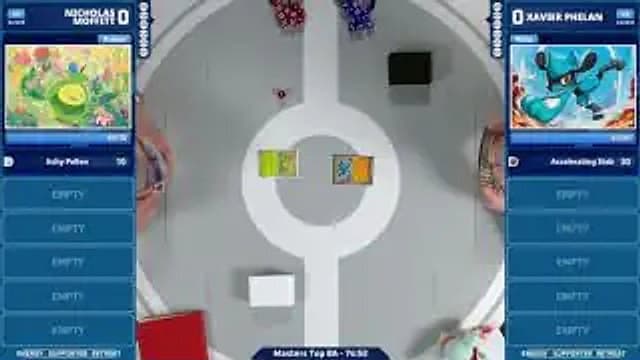 Clean match-start frame for Xavier Phelan versus Nicholas Moffitt